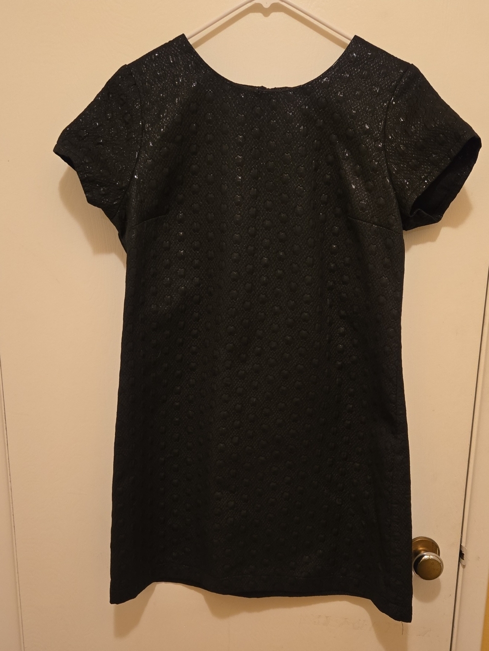 Xhilaration Elegant Black Textured Mini Dress